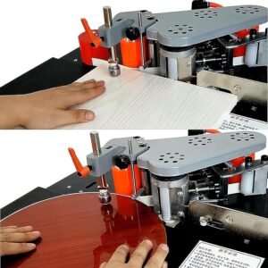 Mobile Upper Hand Bander Dual Sided Glue Woodworking PVC Upper Hand Lace Device, Velocity Management 2-6m/ minutes Arc Straight Advantage Bander Device, Size 10-60mm, Density 0.3-3mm - Image 5