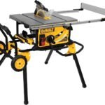 DEWALT Dining Table Found 10 In along with Collapsible Rolling Dining Table Found Stand Up, 15 Amplifier, 4800 REVOLTIONS PER MINUTE, 32-1/2- In Slit Ability (DWE7491RS)
