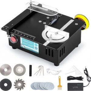 Mini Desk Saw-96W Twin Electric Motor 12MM Slice Deepness, 0-90 ° Slant Change 4 Cutters Prepare & Treaty for Hardwood Crafts, PCB, Polymer Do-it-yourself Pastime Saws Mini Desk Saw-96W Twin Electric Motor 12MM Slice Deepness, 0-90 ° Slant Change 4 Cutters Prepare & Treaty for Hardwood Crafts, PCB, Polymer Do-it-yourself Pastime Saws