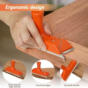 RAWILL Upper Hand Lace Leaner along with Sharp Stainless-steel Cutter as well as Ergonomic Grasp for Hardwood Deburring, Upper Hand Planing, PVC, Abdominal on Straight, Curved, Chamfered Edges - Suitable Present for Guy 8 RAWILL Upper Hand Lace Leaner along with Sharp Stainless-steel Cutter as well as Ergonomic Grasp for Hardwood Deburring, Upper Hand Planing, PVC, Abdominal on Straight, Curved, Chamfered Edges - Suitable Present for Guy - Image 3