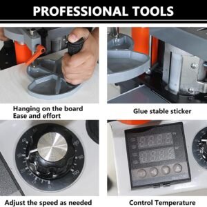 Woodworking Side Lace Maker, Right Slant Arc Straight Pipes Side Bander, Portable PVC Abdominal Side Bander, Double-Sided Gluing, Adjustable Velocity 0-6m/ minutes 10 Woodworking Side Lace Maker, Right Slant Arc Straight Pipes Side Bander, Portable PVC Abdominal Side Bander, Double-Sided Gluing, Adjustable Velocity 0-6m/ minutes - Image 4