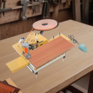 Side Lace Maker, Portable Carpentry Side Bander Contour Straight, Dual-Side Glue Request, Intelligent Temperature Level Command & Automatic Feeding/Cutting, 110V - Image 4