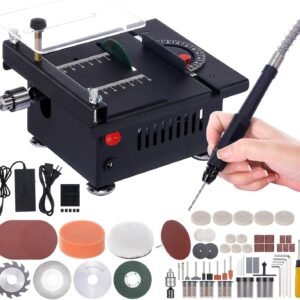 100W Multi-Functional Dining Table Observed Mini Personal Computer Electric Observed Cutter Machine Velocity & Slant Adjustable 16MM Reducing Intensity along with Cutter Flexible Pole as well as Even More Extras for Hardwood Plastic Polymer Reducing