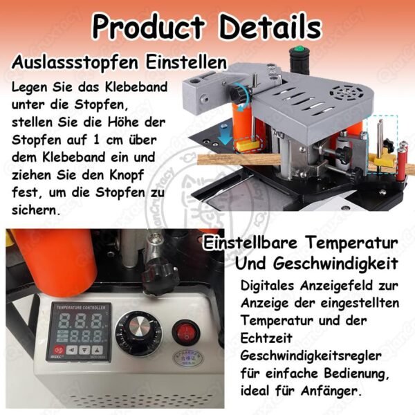Specialist Mobile Side Lace Maker along with Dual-Side Gluing Body, Adjustable Velocity 0-5 m/Min (0-19.7 Ft/Min), Accurate Temp Command 120-180 ℃ for Timber, PVC & Abdominal Muscles Products African-american 2 71ZOWzyUjgL. AC SL1100