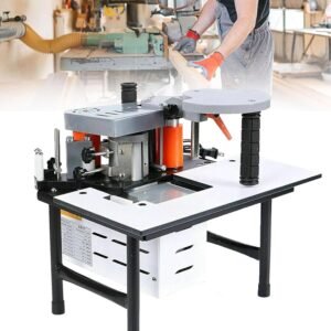 Woodworking Side Lace Gluing Device 1200W, Portable Side Bander Contour Straight Side Lace Device, PVC Side Bander, Rate Changeable Fullness 0.3-3mm