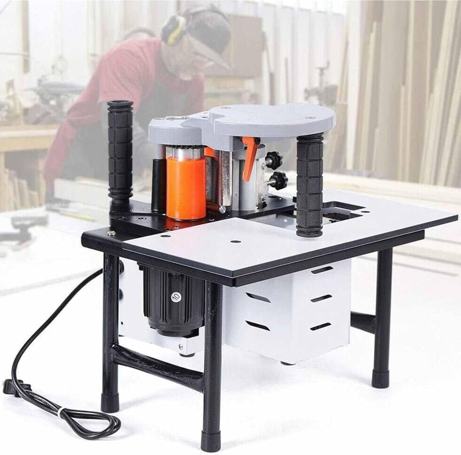 NYMFEA 1200W Portable Advantage Lace Device, Contour Straight Wood Working Advantage Bander along with Velocity Management 2-6m/ minutes, Dual Sided Glue Woodworking PVC Advantage Lace Device