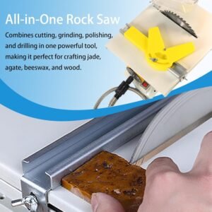 Lapidary Saw Maker for Precious Jewelry & Stone Reducing, 110V 750W Lapidary Devices along with Changeable Velocity, Mini Desk Observed along with Milling & Exploration Add-on for Jewel Stones Baggage Lumber Beeswax - Image 6