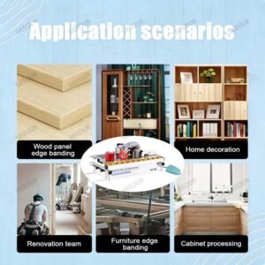 Mobile Side Bander, Automatic Strip Damaging Woodworking Side Lace Equipment Lumber Pvc Dual Edge Gluing Changeable Velocity Side Bander 10-40mm Size For Straight & Arc Edges - Image 7