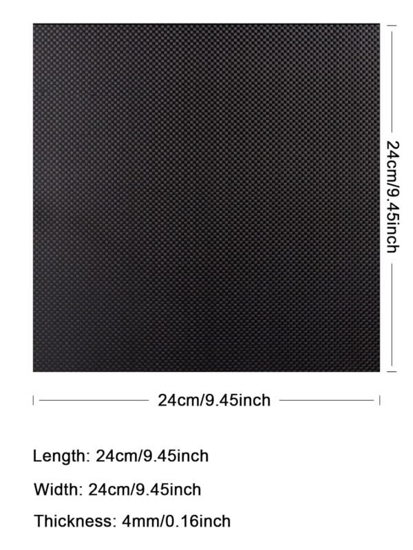 Kalolary Carbon Dioxide Fiber Panel Platter 240 X 240 X 4 MM, Carbon Dioxide Fiber Linen Available in 0.5 mm 1mm 1.5 mm 2mm 2.5 mm 3mm 4mm Ordinary Weave Carbon Dioxide Fiber Linens one hundred% 3K Shiny Area Carbon Dioxide Fiber Platter 1 71hbUGrPmjL. SL1500