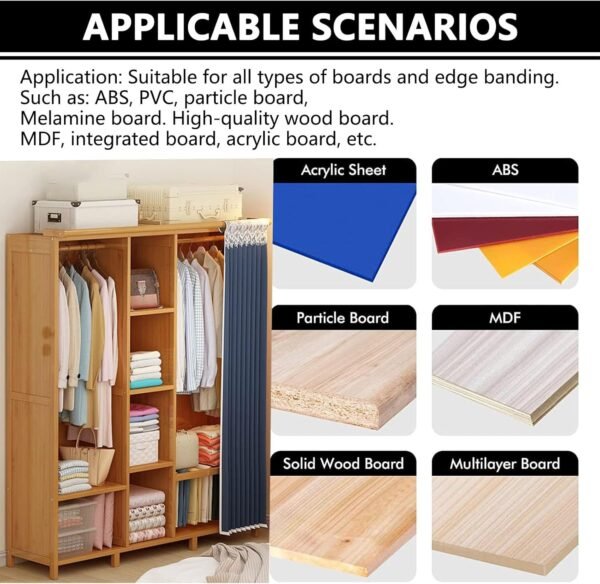 Woodworking Side Lace Maker, Right Slant Arc Straight Pipes Side Bander, Portable PVC Abdominal Side Bander, Double-Sided Gluing, Adjustable Velocity 0-6m/ minutes 2 71ig0 xtFFL. AC SL1500