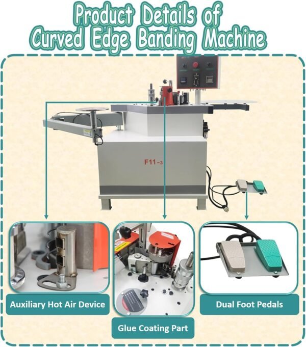 220V 3.8 KW Specialist Carpentry Upper Hand Bander Automatic Rocker/Foldable Upper Arm Curved Upper Hand Lace Maker along with Digital Temperature Command|0-24cm/ s Flexible Velocity for PVC/Plastic/Melamine 4 71k4q1fcCuL. AC SL1500