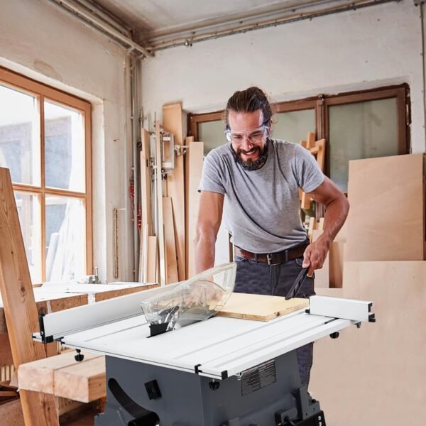 Dining Table Saw, 10-Inch Portable Jobsite Dining Table Found, 15a 5000RPM Multi-Purpose Saws, Adjustable Cutter Elevation, along with Stand Up as well as Press Pole, 90 ° Crosscut as well as 0-45 ° Bevel Decrease, for Wood Working, Polymer, as well as Plastic 6 71nTYpfuC L. AC SL1500