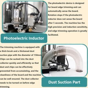 220V 1.7 KW Modification Arm/Foldable Upper Arm Curved Side Edging Maker Arc Fixing Maker for PVC Plastic Melamine Side Lace Bit 14 220V 1.7 KW Modification Arm/Foldable Upper Arm Curved Side Edging Maker Arc Fixing Maker for PVC Plastic Melamine Side Lace Bit - Image 6