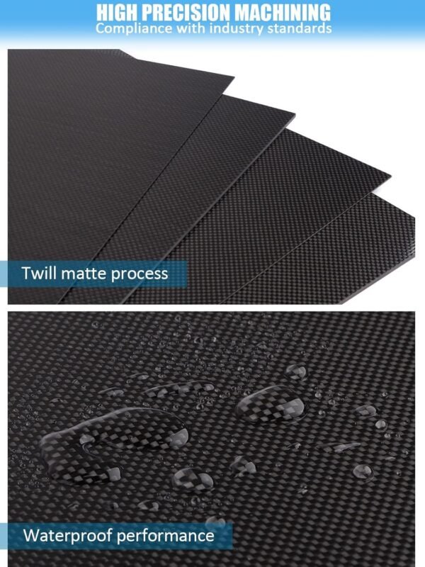Kalolary Carbon Dioxide Fiber Panel Platter 240 X 240 X 4 MM, Carbon Dioxide Fiber Linen Available in 0.5 mm 1mm 1.5 mm 2mm 2.5 mm 3mm 4mm Ordinary Weave Carbon Dioxide Fiber Linens one hundred% 3K Shiny Area Carbon Dioxide Fiber Platter 3 71tjV vvNdL. SL1500