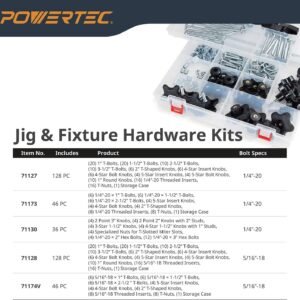 POWERTEC 71371 24 In Double-Cut Profile Page Universal T-Track along with Predrilled Installation Holes, 4 PK, T Keep Track Of for Carpentry Jigs and also Fixtures, Practice Push Desk, Modem Desk, Work Bench - Image 12