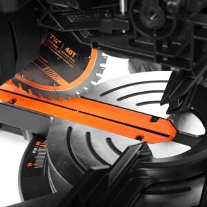 WEN MM0713 9.5-Amp 7.25-Inch Solitary Bevel Treaty Sliding Substance Miter Observed along with LED Cutline Quick Guide, Afro-american - Image 9