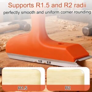 Side Lace Leaner along with Stainless-steel Cutter & Comfortable Grasp, Carpentry Resource for Deburring Planing Correcting Hardwood Edges Laminate PVC Abdominal on Straight and also Curved Surfaces - Image 4