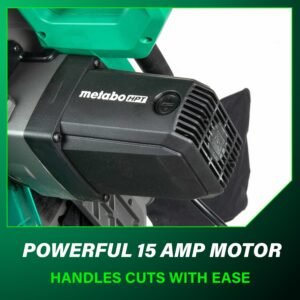 Metabo HPT 10-Inch Solitary Bevel Material Miter Saw, 15-Amp Energy Viewed along with Xact Slice Darkness Product Line, Preciseness Miter Angles, Solitary Bevel 0-45 °, 40T TCT Miter Viewed Cutter, Lightweight Concept, C10FCG2 - Image 10