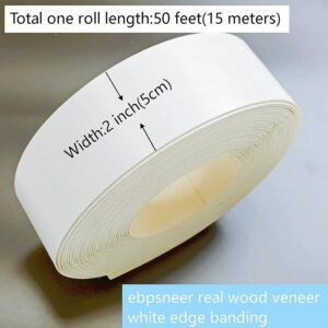 White Advantage Lace Barrel,2 in x50ft Plyboard Pre-glued Iron On Timber Laminate Strip, Certainly Not Melamine PVC Edgebanding Bit, Backed along with Hot Melt, Flexible Laminate Trimming Trim for Furnishings Shelves MDF Repair Work 11 White Advantage Lace Barrel,2 in x50ft Plyboard Pre-glued Iron On Timber Laminate Strip, Certainly Not Melamine PVC Edgebanding Bit, Backed along with Hot Melt, Flexible Laminate Trimming Trim for Furnishings Shelves MDF Repair Work - Image 3