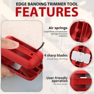 Upper Hand Lace Leaner along with Tungsten Carbide Blades, Hand Planer Versatile Wood Working Upper Hand Leaner for Burrs, Guide Upper Hand Lace Cutter Machine for Abdominal, PVC, Laminate, and also Melamine - Reddish 10 Upper Hand Lace Leaner along with Tungsten Carbide Blades, Hand Planer Versatile Wood Working Upper Hand Leaner for Burrs, Guide Upper Hand Lace Cutter Machine for Abdominal, PVC, Laminate, and also Melamine - Reddish - Image 3