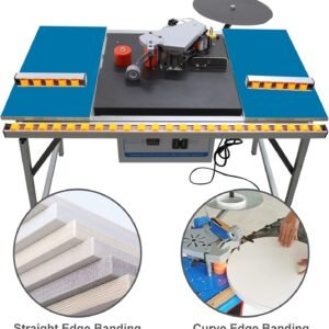 TECHTONGDA Wood Working Upper Hand Bander Automatic Straight Upper Hand Lace Equipment Double-Sided Gluing along with Control Board Adjustable Velocity 0-6m/ minutes - Image 3