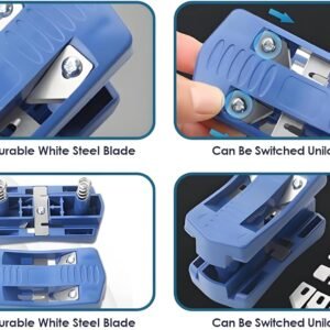 Walfront Dual Edges Lace Leaner Mini Plastic PVC Plyboard Melamine Lumber Edges Band Cutter Machine Lumber Guide Edges Lace Unit Wood Working Equipment Lace Maker Specify - Image 7