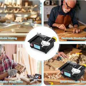 Mini Desk Saw-96W Twin Electric Motor 12MM Slice Deepness, 0-90 ° Slant Change 4 Cutters Prepare & Treaty for Hardwood Crafts, PCB, Polymer Do-it-yourself Pastime Saws 13 Mini Desk Saw-96W Twin Electric Motor 12MM Slice Deepness, 0-90 ° Slant Change 4 Cutters Prepare & Treaty for Hardwood Crafts, PCB, Polymer Do-it-yourself Pastime Saws - Image 7