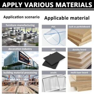 Woodworking Side Lace Device, Right Slant Contour Straight Pipes Side Bander, Portable PVC Abdominal Side Bander, Double-Sided Gluing, Adjustable Velocity 5-10m/ minutes - Image 7