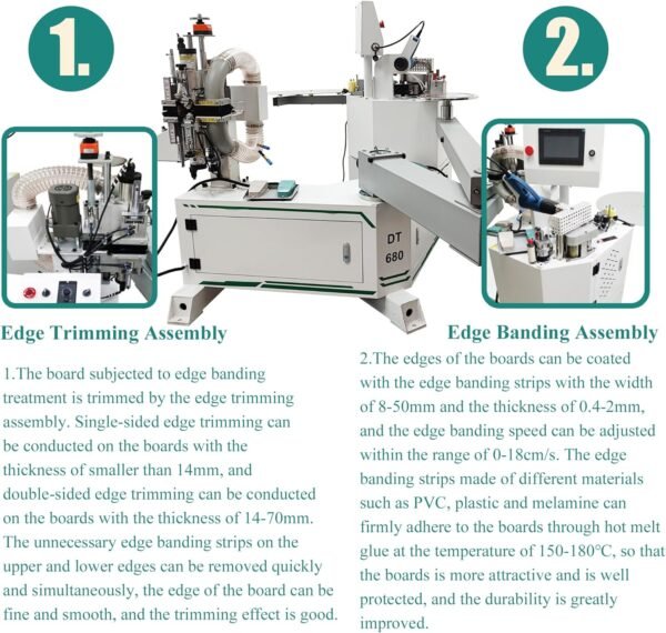 Modification Division Curved Side Lace & Trimmings Maker 220V Integrated Carpentry Side Bander along with Hot Melt Glue Device, Car Hardwood Working Maker for PVC/Melamine Panels 2 81ijXfQww+L. AC SL1500
