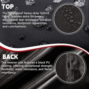 Miter Observed Cover, Personnel Dirt Waterproof Components Add-on Oxford Fabric for Heavy Bandsaw Benchtop, Suitable For Many Miter Saws, Planers, Equipment Equipment outside, Stop Dining table Bonnet Corrosion,28 Lx24Wx28H In (Dark) 11 Miter Observed Cover, Personnel Dirt Waterproof Components Add-on Oxford Fabric for Heavy Bandsaw Benchtop, Suitable For Many Miter Saws, Planers, Equipment Equipment outside, Stop Dining table Bonnet Corrosion,28 Lx24Wx28H In (Dark) - Image 5