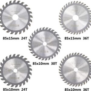 5Pcs 85mm TCT Viewed Cutter Establish 24T 30T 36T Carbide Tipped Round Reducing Disk For Woodworking Resources(5pcs 85x10x36T) 9 5Pcs 85mm TCT Viewed Cutter Establish 24T 30T 36T Carbide Tipped Round Reducing Disk For Woodworking Resources(5pcs 85x10x36T) - Image 5