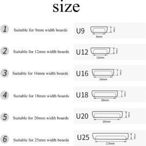 Personal Adhesive Household Furniture Trimming Strip, U-Shape Flexible Side Lace, Trimming Strip for Closet, Plyboard, Dining Table, Outfit, Hardwood Panel Side Guard (2m * 20mm, Gold) - Image 3