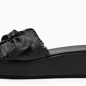 Coutgo Womens System Block Sandals Head Open Foot Slide Sandals Straw Trip Summer Season Coastline Shoes - Image 5