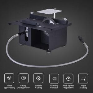 Dining Table Saw, Weytoll 100W Mini Wood Working Power Saw Liftable Reducing Velocity Guideline for Timber Reducing Produceds - Image 2