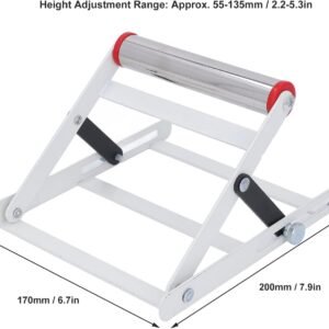 Reducing Equipment Job Assistance Structure - Stainless-steel Desk Found Product Stand Up along with Curler Sliding as well as Elevation Modification of 55 to 135mm - Collapsible Metallic Represent Industrial - Image 9