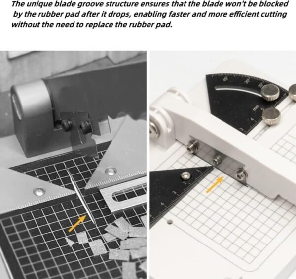 ANSAI Miter Cutter Machine, Slant Reducing Terminal along with 3 Substitute Cutters, Setting Up Called For 3 61C8pc8rgBL. AC SL1000
