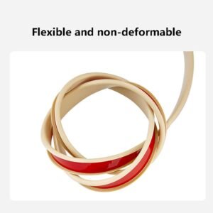 4m U Forming Lumber Trimming Strip Personal Adhesive for Home Kitchen Systems, Rubber Maple Lumber Impact Laminate Scroll Strips, Plastic Worktop Side Lace Trimming for Furnishings （ Beige-38mm ） - Image 5