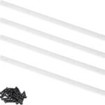 Dining Table Observed Crosscut Dogsled|3/4″ x3/8″ x17″ （ 1.9 centimeters × 1.0 centimeters × 43.2 centimeters ） Fee UHMW Plastic|Pre-Drilled, 4 Pubs Consisted of|Soft Moving|Preciseness Woodworking