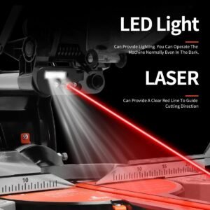 12-Inch Gliding Substance Dual-Bevel Miter Found Along With Laser Device Quick Guide, LED Lighting, Expansion Dining Table, 15-Amp, 4.13 x12.99 in Reducing Ability, Along With 40T As Well As 120T TCT Miter Found Cutters - Image 4