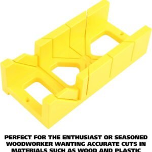 GreatNeck BSB14 Mitre Carton and also Saw Establish, 12 In Mitre Carton along with 14 In Spine Saw, Preciseness Decreases for Trimming and also Creating, Wood Working and also Beveled Edge Decreases - Image 2