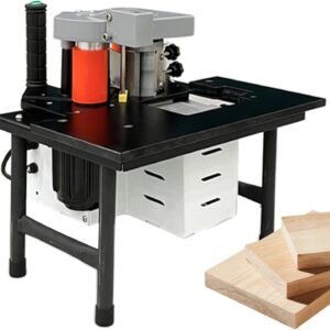 Side Bander, 2-6m/ minutes Portable Wood working Side Lace Equipment Hardwood PVC Dual Edge Gluing Side Bander 45mm Distance for Straight & Arc Edges Afro-american