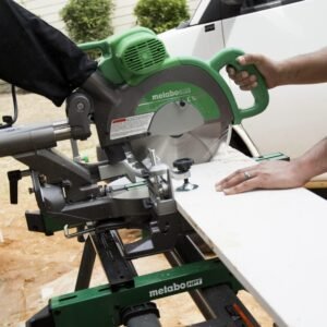 Metabo HPT 10-Inch Sliding Substance Miter Saw, Double-Bevel, Electronic Rate Command, 12 Amplifier Electric Motor, Electric Brake, 5-Year Service Warranty (C10FSBS) - Image 6
