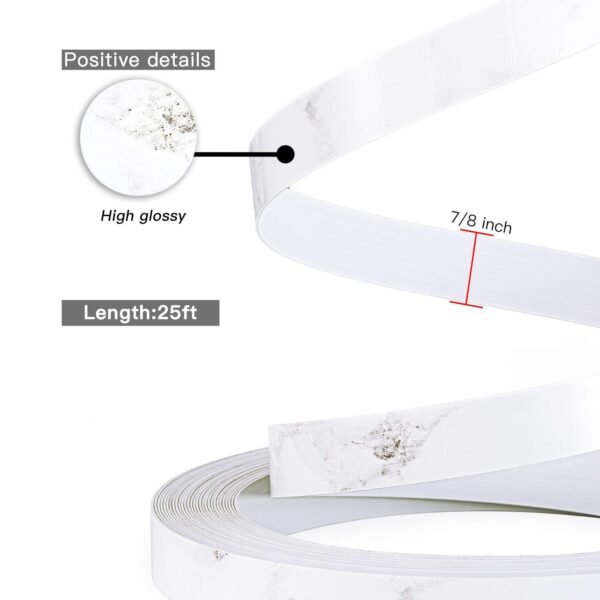 Marble Upper Hand Lace 7/8" x 25ft Non Glued PVC White Upper Hand Lace High Lustrous Upper Hand Lace for Dining Table Cabinetry Furnishings 1 61pSCaGVZML. SL1500