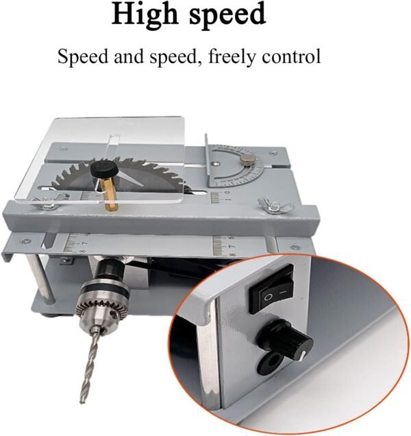 Little Multi-Function Dining Table Saw, Do-it-yourself Style Preciseness Electric Found Mini Steel Small Home Reducing Maker 1 61sVp4SjgeL. AC SL1500