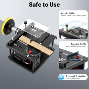 Mini Dining Table Observed, 200W Wood Working Observed Portable Mini Pc Electric Saws along with Modifiable 0-90 ° Slant as well as 1.38 in Reducing Deepness, Pc Electric Saws for Lumber, Polymer, PCB Crafting 12 Mini Dining Table Observed, 200W Wood Working Observed Portable Mini Pc Electric Saws along with Modifiable 0-90 ° Slant as well as 1.38 in Reducing Deepness, Pc Electric Saws for Lumber, Polymer, PCB Crafting - Image 4