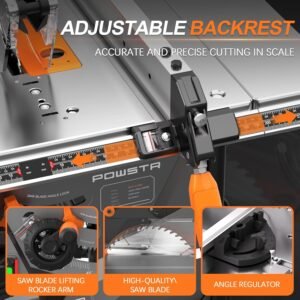 Dining table Viewed along with 98% Dirt Compilation Body,120 V/15A/5000RPM, Command Console Dimension:17.91"x23.62",0 -45 ° Bevelcut & 90 ° Crosscut, for 1.57" to 2.36"Deepness, Portable Dining Table Viewed Excellent for Woodworking - Image 5