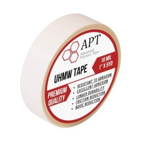 LIKELY, UHMW (Ultra-high Molecular Significance) Polyethylene Strip, Withstands Scratch, Influence, for Area Defense as well as Rubbing as well as Sound Decline for Edging Gliding Areas. (1″ x 5Yds, 10 Mil UHMW)