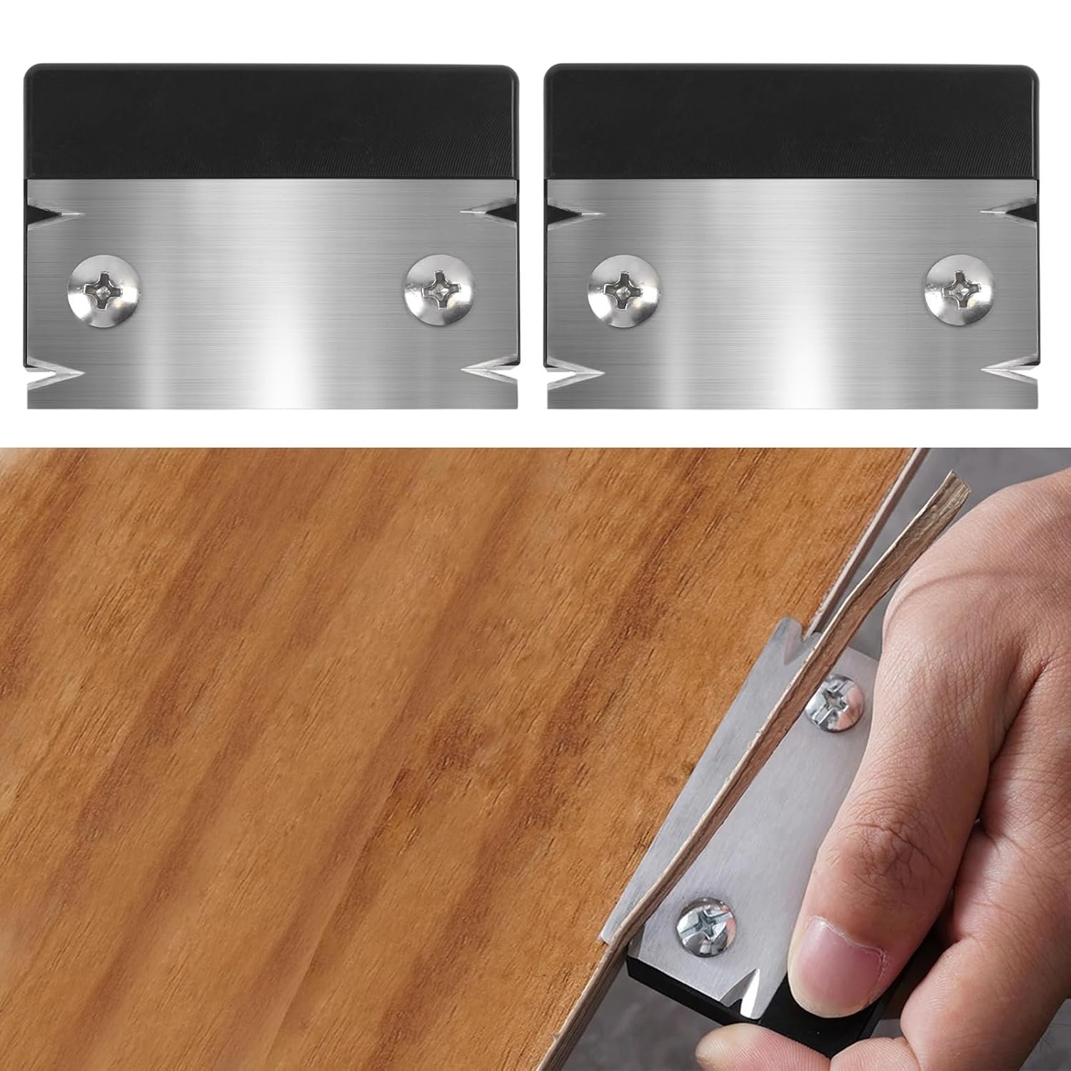 2 Stuff Woodworking Advantage Leaner, Hand Planer Advantage Bander for Burrs, Side Edge Planer, Timber Chamfering Fillet Scrape, Side Lace Cutter Machine for PVC Abdominal Melamine Laminate, Deburring Tool,MG-022D