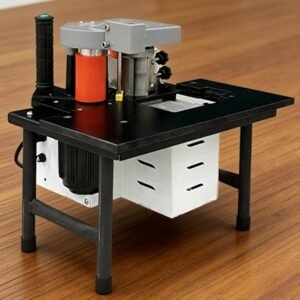 Side Bander, Portable Carpentry Side Lace Device Timber PVC Dual Edge Gluing Changeable Rate Side Bander 45mm Size for Straight & Arc Edges Afro-american