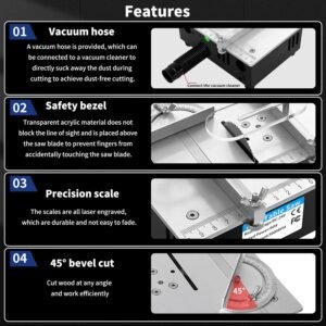 Mini Dining Table Observed, 96W Mini Pc Electric Observed Cutter Machine, 7 Rate Hairstyle Density Adjustable Accuracy Design Dining Table Observed, Offered for Wood/PCB/Acrylic/ Plastic 12 Mini Dining Table Observed, 96W Mini Pc Electric Observed Cutter Machine, 7 Rate Hairstyle Density Adjustable Accuracy Design Dining Table Observed, Offered for Wood/PCB/Acrylic/ Plastic - Image 4